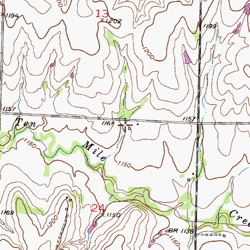 Topographic Map of Stormont (historical), KS
