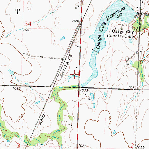 Topographic Map of Craig City (historical), KS