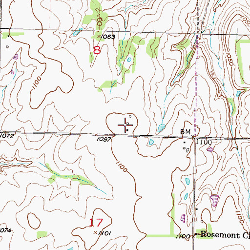 Topographic Map of Weaver (historical), KS