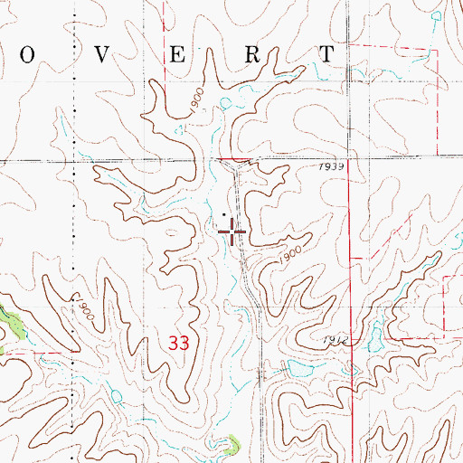 Topographic Map of Dial (historical), KS