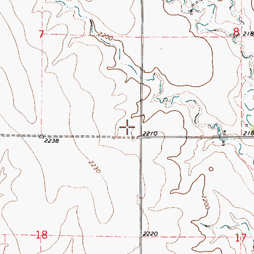 Topographic Map of Lanark (historical), KS