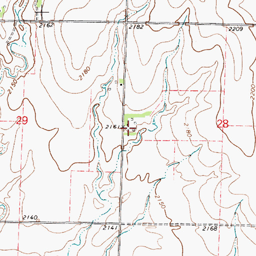 Topographic Map of Harmony (historical), KS