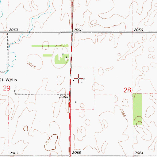 Topographic Map of Nixon (historical), KS