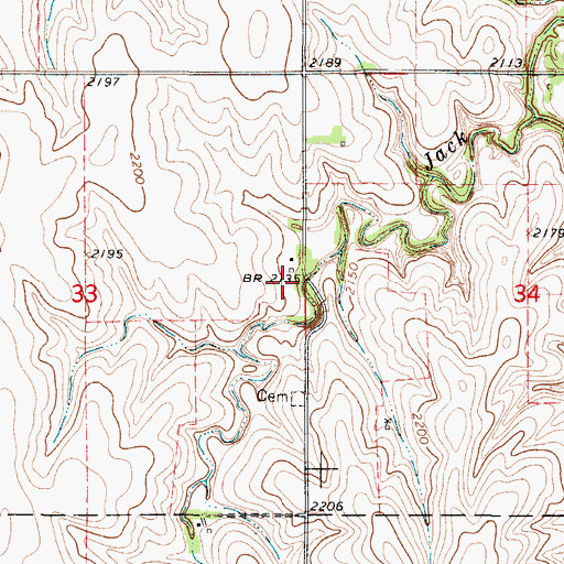 Topographic Map of Goode (historical), KS