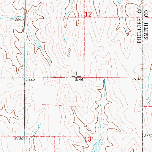 Topographic Map of New Hope (historical), KS