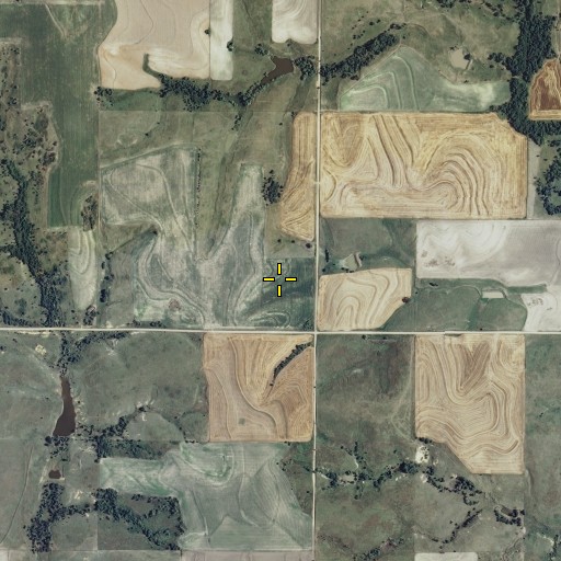 Aerial/Satellite Image of Dickeyville (historical), KS