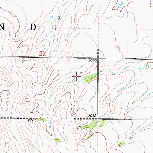 Topographic Map of Wagnerville (historical), KS