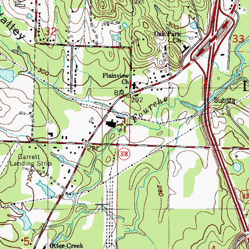 Topographic Map of Crystal Valley, AR