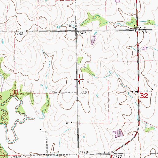 Topographic Map of Myers Valley (historical), KS