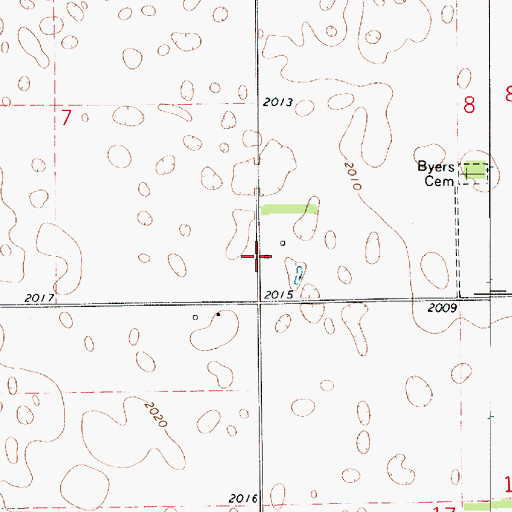 Topographic Map of Noron (historical), KS