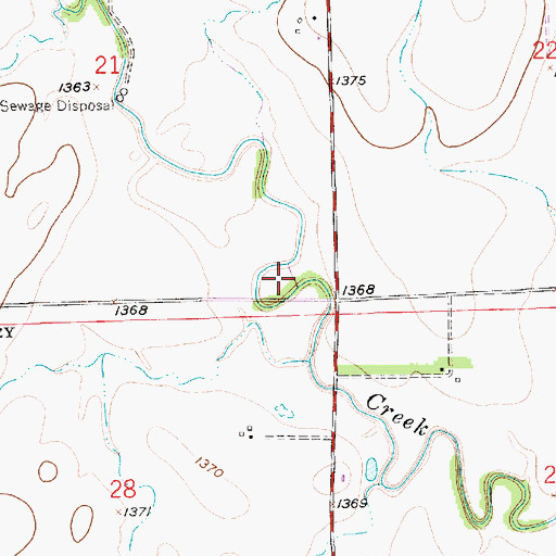 Topographic Map of Williamsport (historical), KS