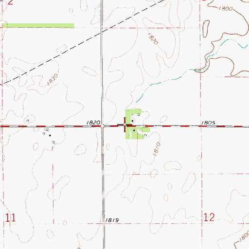 Topographic Map of Armistead (historical), KS