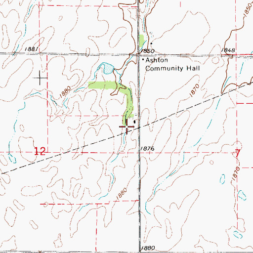 Topographic Map of Paxson (historical), KS