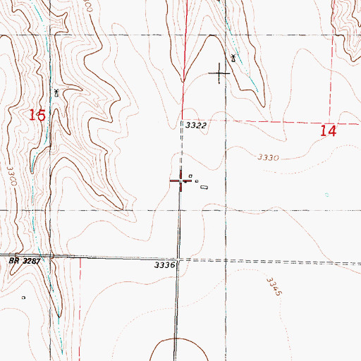Topographic Map of Rotate (historical), KS