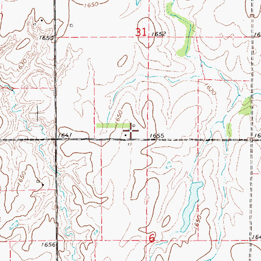 Topographic Map of Tiago (historical), KS