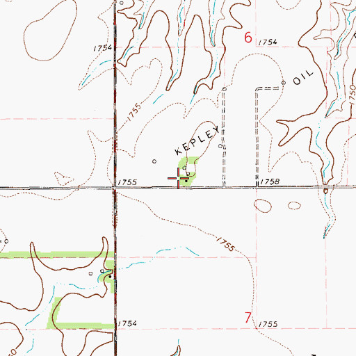Topographic Map of Noble (historical), KS