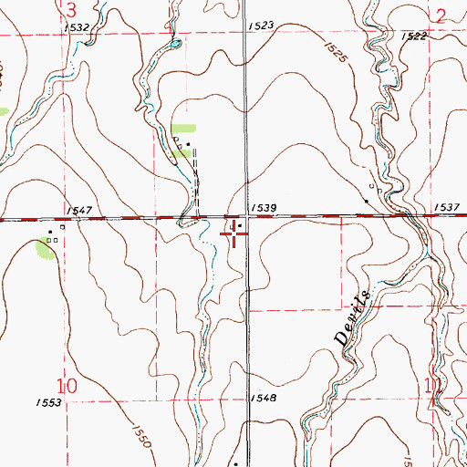 Topographic Map of Stella (historical), KS