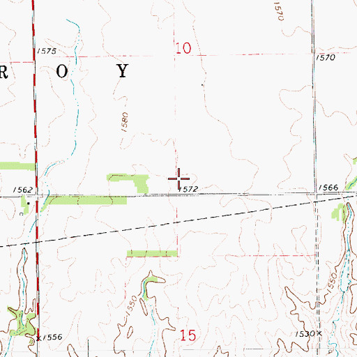 Topographic Map of Riverton (historical), KS