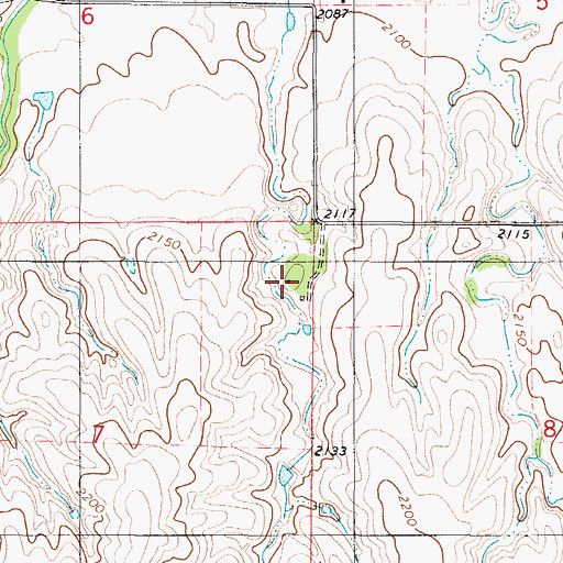 Topographic Map of Adamson (historical), KS
