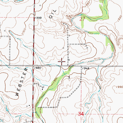 Topographic Map of Chandler (historical), KS