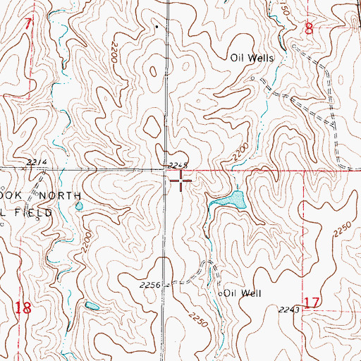 Topographic Map of Cresson (historical), KS