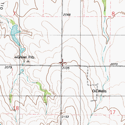Topographic Map of McHale (historical), KS