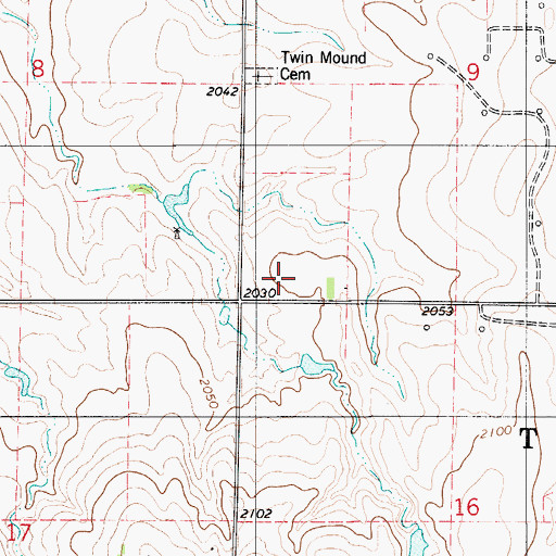 Topographic Map of Nyra (historical), KS