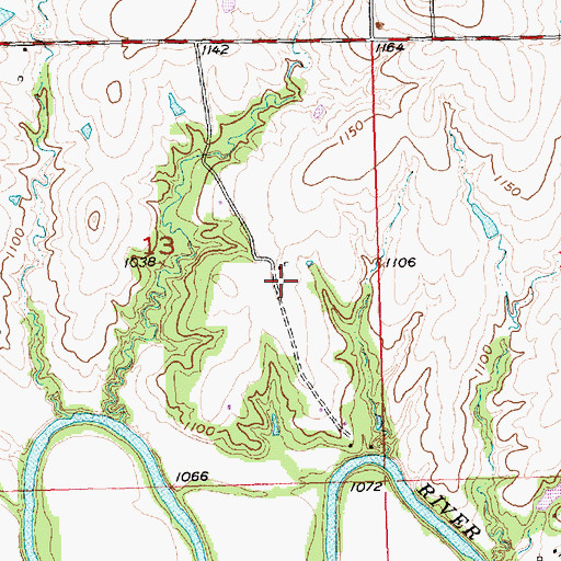 Topographic Map of Forest Ville (historical), KS