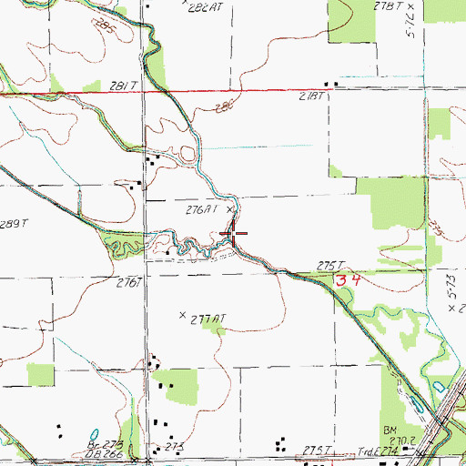 Topographic Map of Culver Creek, AR