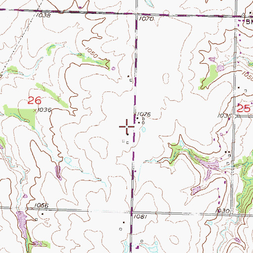 Topographic Map of Dayton (historical), KS