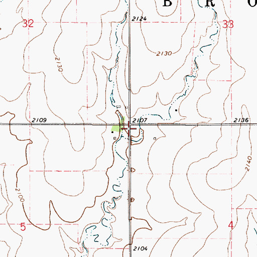 Topographic Map of West Point (historical), KS