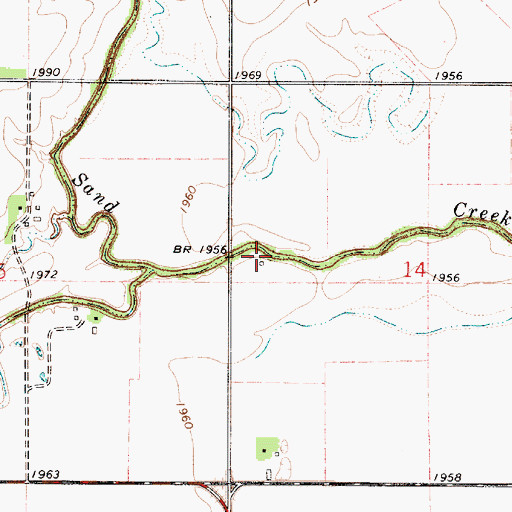Topographic Map of Olney (historical), KS
