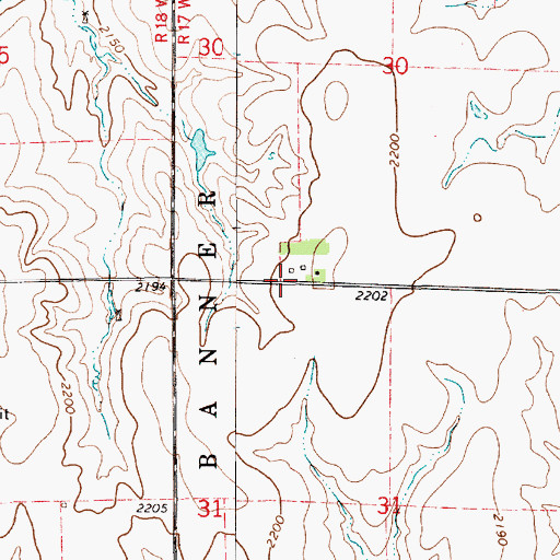 Topographic Map of Fenton (historical), KS