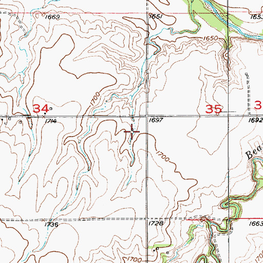 Topographic Map of Greenvale (historical), KS