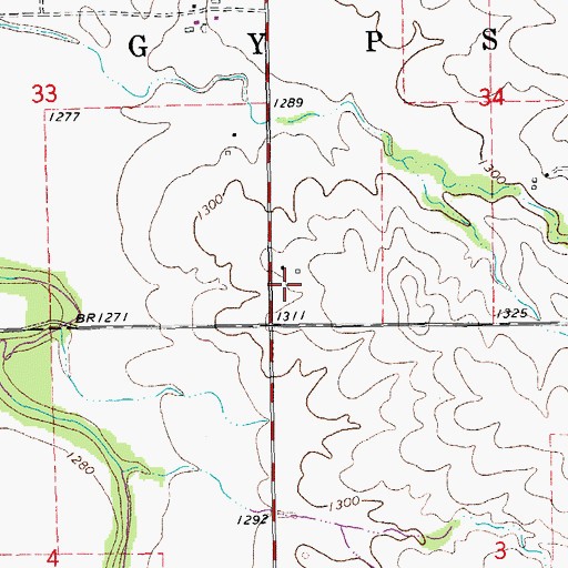 Topographic Map of Digby (historical), KS