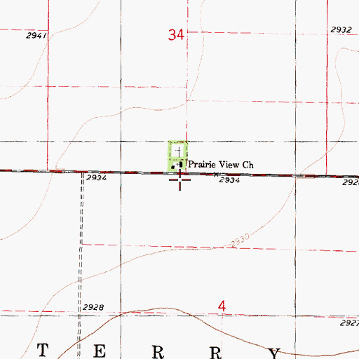 Topographic Map of Berkly (historical), KS