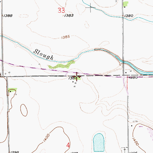 Topographic Map of Eldridge (historical), KS