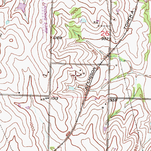 Topographic Map of Kilmer (historical), KS