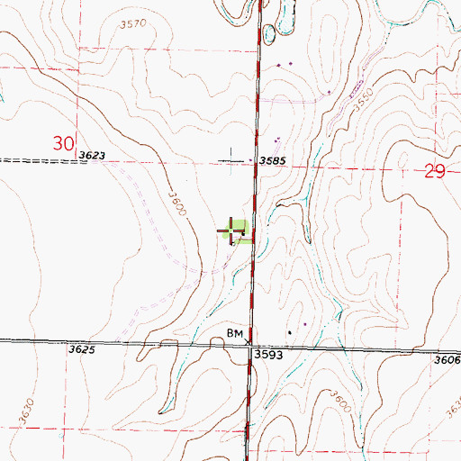 Topographic Map of Voltaire (historical), KS