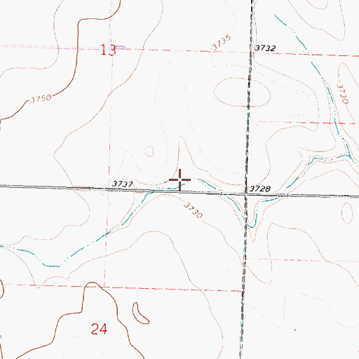 Topographic Map of Eustis (historical), KS