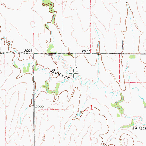 Topographic Map of Tyner (historical), KS