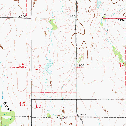 Topographic Map of Hardilee (historical), KS