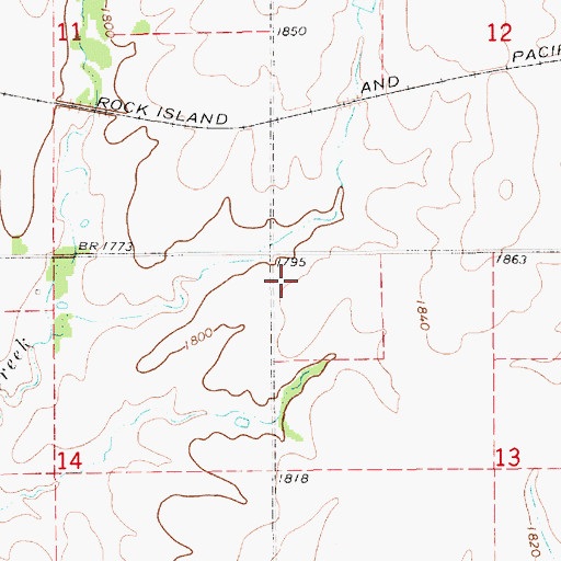 Topographic Map of Sweet Home (historical), KS