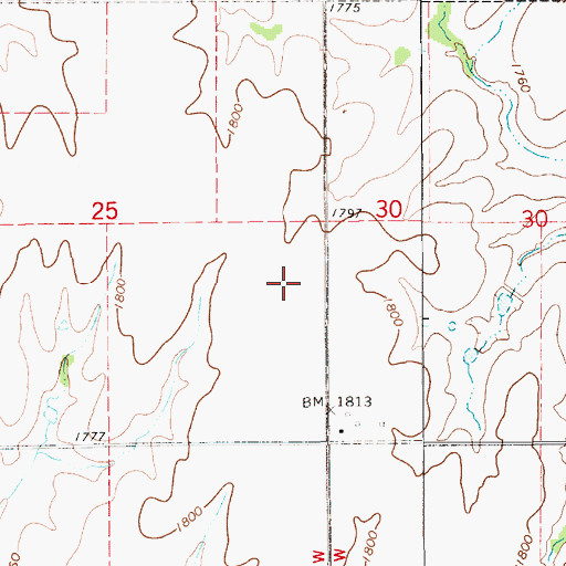 Topographic Map of Andrew (historical), KS