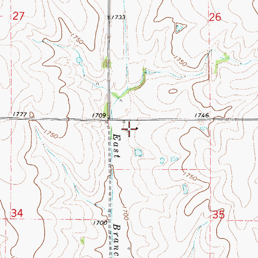 Topographic Map of Crystal Plains (historical), KS
