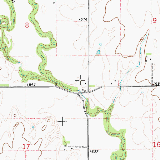 Topographic Map of Stewart (historical), KS