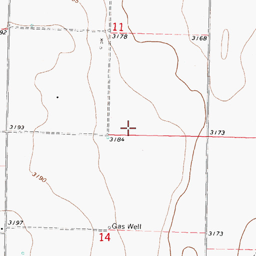 Topographic Map of Wilson (historical), KS