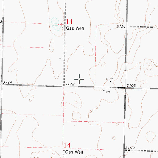 Topographic Map of Woodsdale (historical), KS
