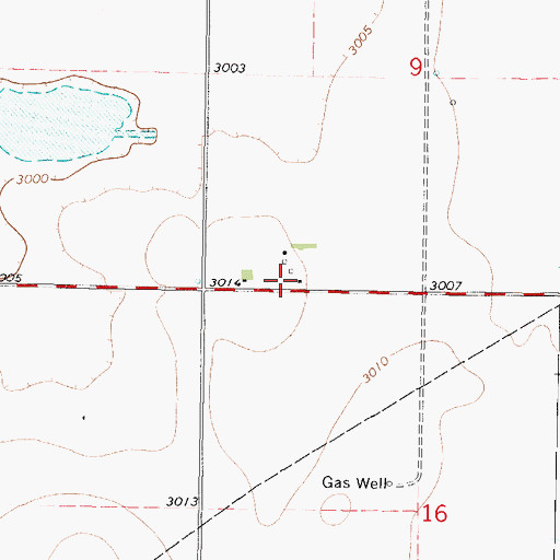 Topographic Map of Valaparaiso (historical), KS