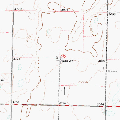 Topographic Map of Vorhees (historical), KS